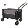 CAVINAS Premium All-Terrain Folding Wagon Cart,Shopping Cart with Ergonomic Adjustable Handles,Wagon for Camping,Shopping,Sports - 2 of 4