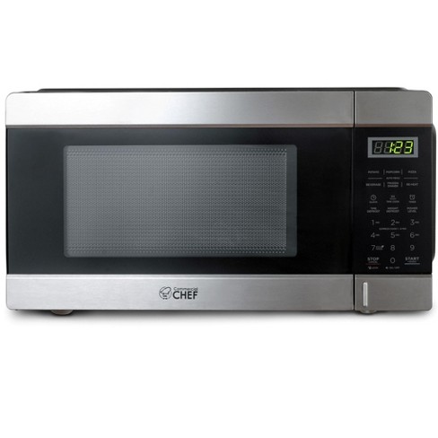 Commercial Chef Countertop Microwave 0.9 Cu. Ft. 900w, Black And Stainless  Steel : Target