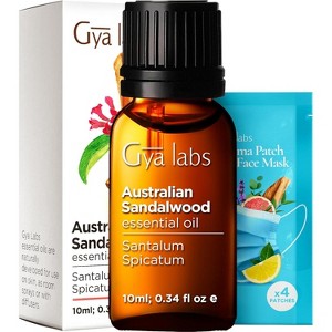Gya Labs Australian Sandalwood Essential Oil 0.34 Fl Oz 100% Pure Natural Warm Woodsy Scent - 1 of 1