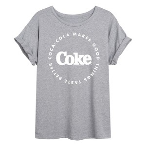 Women's - Coca-Cola - Coke Makes Things Taste Better Oversized Graphic T-Shirt - 1 of 4