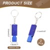 Unique Bargains Outdoor Camping Hiking Fishing Rescue Signaling Alloy Keychain Whistles 2 Pcs - 2 of 3