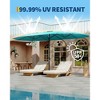 15FT Large Patio Umbrella with Lights, 36 Lights Double-Sided Patio Umbrella with Weighted Base for Poolside Garden Backyard - 2 of 4