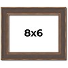 PosterPalooza | Photo Size Elegant Brown Picture Frame - UV Acrylic, Foam Board Backing, Hanging Hardware - 2 of 4