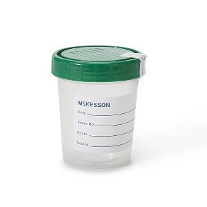 McKesson Specimen Container Sterile Inside Only Screw Cap 120 mL (4 oz.) 569, 100 Ct - 1 of 4