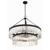 Crystorama Lighting Emory 9 - Light Chandelier in  Black Forged - 4 of 4