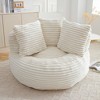 KTMBDW Bean Bag Chair,Stuffed Bean Bag Sofa with Filler Bean Bag Chair for Boys and Girls,Lazy Sofa Floor Chair for Reading,Corduroy Fabric - 2 of 4