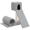 vidaXL Cat Tree Light grey Engineered wood Medium Durable Cat Tree - 2 of 4