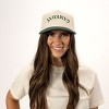 Simply Sage Market Gameday Upside Down Arch Canvas Trucker Hat - Adult - Green - 2 of 2