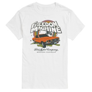 Men's - Ford - Mustang Fastback Freedom Machine Rainbow Short Sleeve Graphic T-Shirt - 1 of 4
