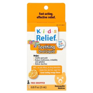 Homeolab USA Kids Relief®, Gum & Teething Oral Liquid, 0-9 Years, Orange, 0.85 fl oz (25 ml) - 1 of 3
