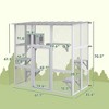 Catio Outdoor Cat Enclosure, Window Box Wooden Cat House with Bridge Platforms - 3 of 4