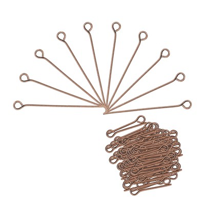 Unique Bargains DIY Craft Necklaces Bracelets Earrings Jewelry Making Iron 21 Gauge Eye Pins 500 Pcs