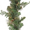 National Tree Company First Traditions 9ft Pre-Lit Christmas North Conway Garland with Pinecones, Clear LED Lights - image 3 of 3