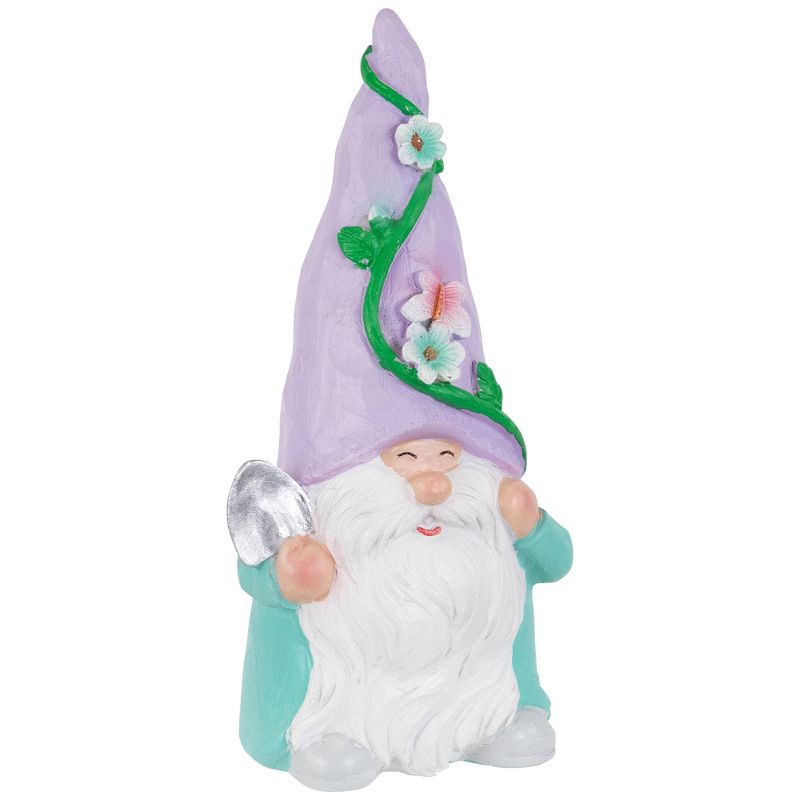Northlight Happy Gardening Gnome with Shovel Outdoor Garden Statue - 8", 4 of 8