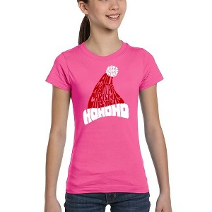 LA Pop Art All I Want for Christmas is You - Girl's Word Art T-Shirt - 1 of 4