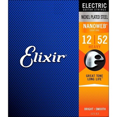 Elixir Nanoweb Heavy Electric Guitar Strings 2 Pack