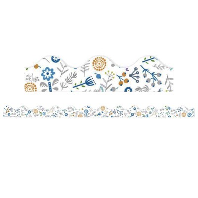 Eureka A Close-Knit Class Danish Floral Deco Trim, 37 Feet (Pack of 6)