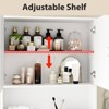 FUFU&GAGA Over-Toilet Storage Cabinet with Doors,Bathroom Hutch Shelf Over Toilet,Adjustable Shelves,Anti-Tip,Toilet Rack for Restroom, Laundry - 4 of 4