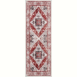 Machine Washable Vintage Area Rugs with Non Slip Rugs - 1 of 4