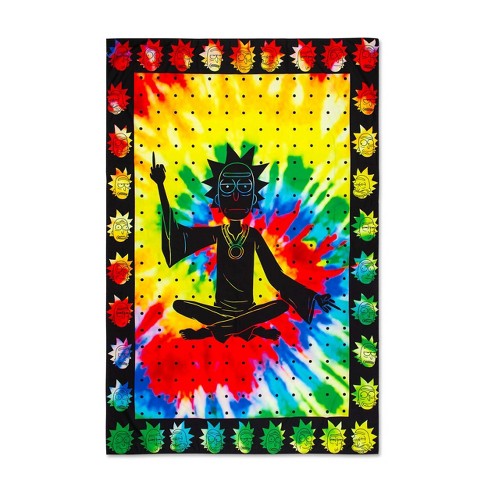 Just Funky Rick And Morty Psychodelic Spiritual Leader Rick 60 X 90 Inch Wall Tapestry Target