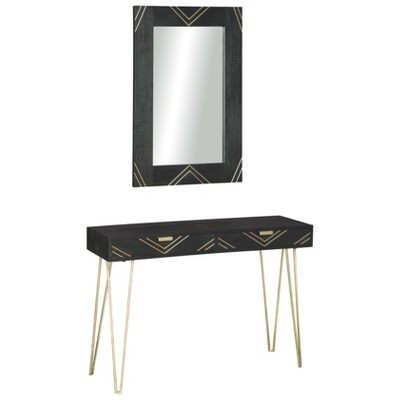 gold console table target