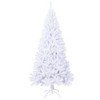 Aghana Digitals 7.9ft White PVC Artificial Christmas Tree with 2100 Thick Branches, Steel Stand, - 2 of 4