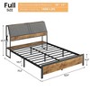 Platform Bed Frame with Charging Station and 4 Drawers, Easy Assembly, No Box Spring Needed, Noise Free - 2 of 4