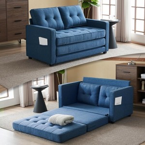 VINGLI Loveseat Sleeper Convertible Sofa Bed Futon Couches for Living Room for Small Spaces - 1 of 4