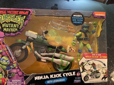 Teenage Mutant Ninja Turtles: Mutant Mayhem Ninja Kick Cycle with Leonardo  Action Figure