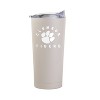 NCAA Clemson Tigers Sand Powder Coat Tumbler - 20oz: Insulated Stainless Steel Drinkware - 2 of 3