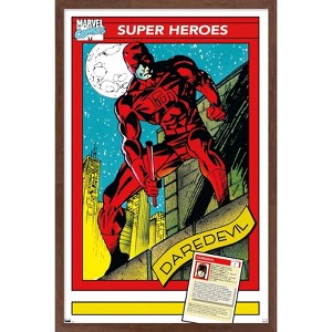 Trends International Marvel Trading Cards - Daredevil Framed Wall Poster Prints - 1 of 4