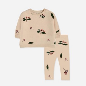 MyKids-USA Baby 1pcs Print Pattern Tops Combo Trousers Underwear Cotton 2 Pieces Sets - 1 of 4