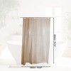 Unique Bargains EVA Shower Curtain 78.74"L x 70.87"W Brown 1 Set - 3 of 4