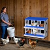 Jojoka Chicken Coop Nesting Box with Ventilation Holes, Durable Galvanized Steel Laying Box for Hens & Ducks, Space-Saving Design for Poultry - 3 of 4