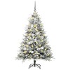 vidaXL Artificial Pre-lit Christmas Tree with Ball Set Green 70.9 - 3 of 4