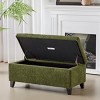 FURNIinspire Ottomans And Benches Storage Ottoman End of Bed Bench Living Room Large Ottoman with Flip-Top Lid, Green, 39"*19.25"*16.5" - 2 of 4