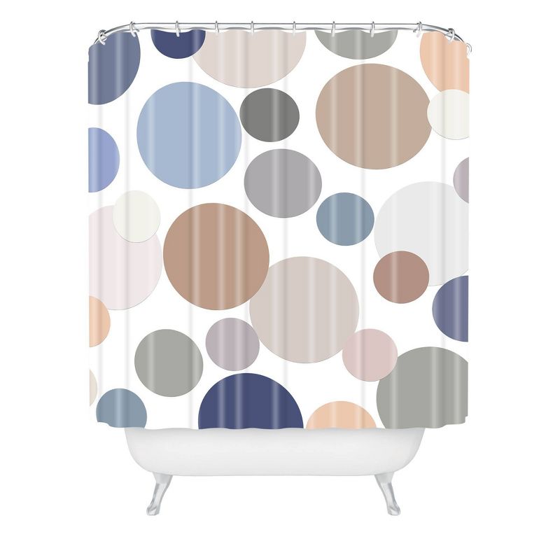 Sheila Wenzel-Ganny Cool Color Palette Shower Curtain Blue/Brown - Deny Designs, 1 of 8