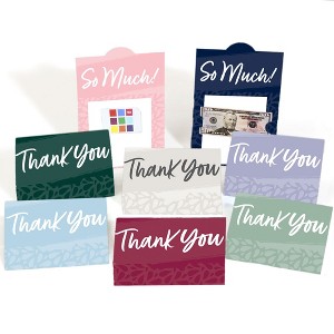 Big Dot of Happiness Assorted Elegantly Simple - Guest Party Favors Money And Gift Card Holders - Set of 8 - 1 of 4
