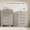 5 Dresser for Bedroom, 45" Tall Dresser, Freestanding Vertical Drawer Cabinet with Storage - 3 of 4