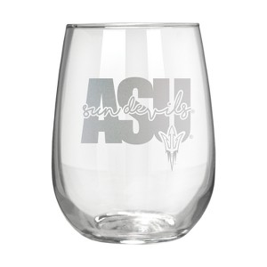 NCAA Arizona State Sun Devils The Vino Stemless 17oz Wine Glass - Clear - 1 of 2