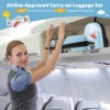 Costway 16” Carry-on Suitcase & 13” Backpack with 4 Spinner Wheels & Telescopic Handle with car/pony/race car/dinosaur pattern - 4 of 4