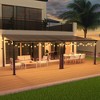 Pamapic Hardtop Outdoor Gazebo Pergola Aluminum Framed with Sloping Pitched Roof for Garden, Patio - 2 of 4