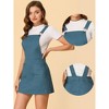 Allegra K Women's Adjustable Strap Above Knee Suspender Dress - 2 of 4