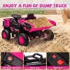 Ride On Dump Truck,Ride On Car Toy with Remote Control,Electric Dump Bed,Shovel, 12V Construction Vehicle for Kids - 2 of 4