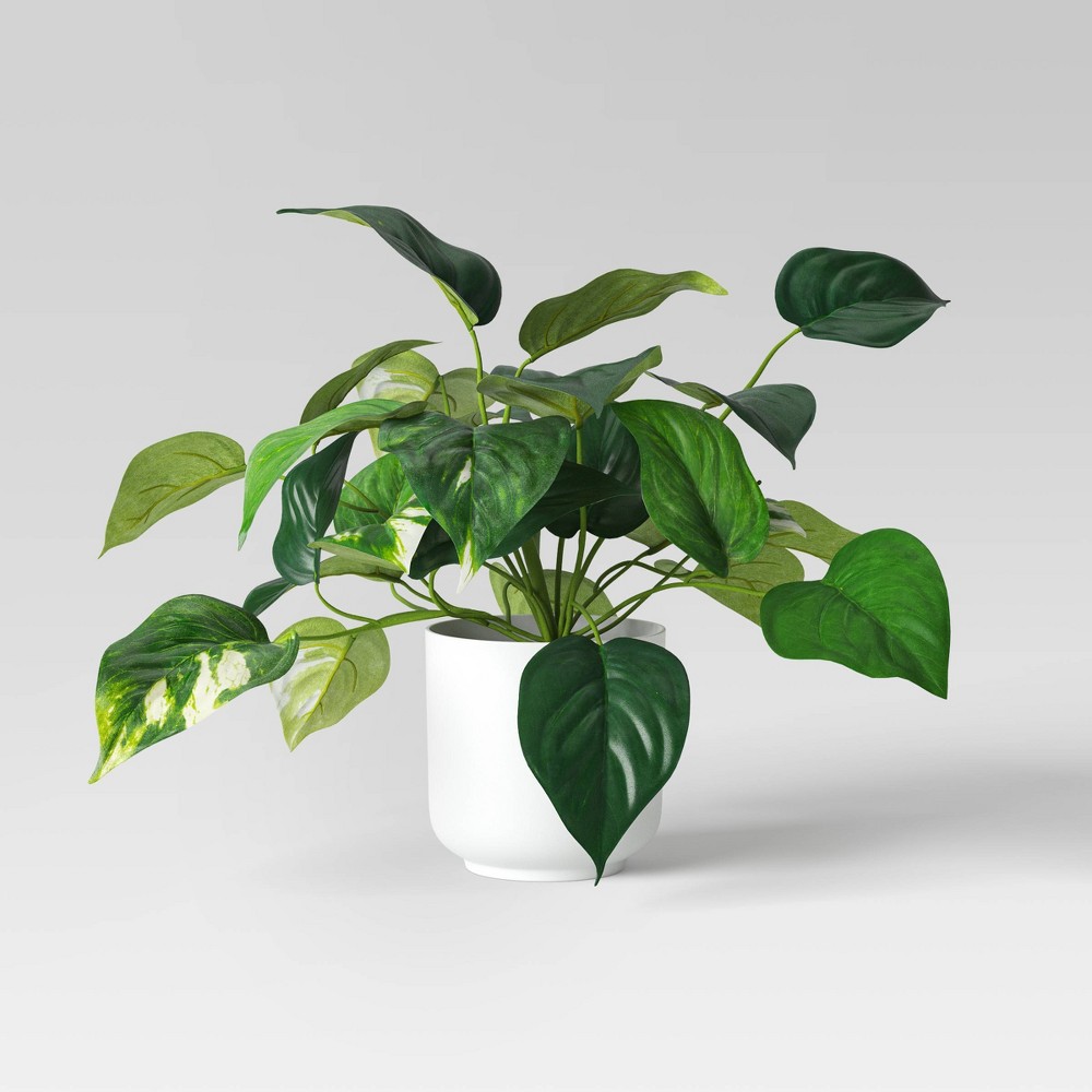 Pothos Artificial Plant in White Pot - Room Essentials™