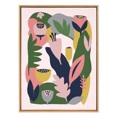 Sylvie Myriam's Garden Framed Canvas by Myriam VanNeste - Kate & Laurel All Things Decor