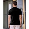 COOFANDY Mens  Casual Mock Turtleneck Sweater Short Sleeve Slim Fit Pullover Basic Knit Tee - 4 of 4