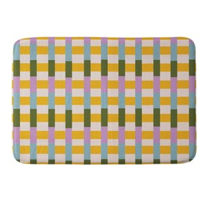 Deny Designs ThirtyOne Illustrations Mod Neo Geo Memory Foam Bath Mat Yellow - 1 of 4
