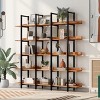 70.9" Freestanding Storage Bookshelf,5-Tier Open Bookcase with Shelves and Metal Frame,Vintage Industrial Style Living Room Shelf-Baofuwish - 2 of 4