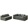NicBex Couches for Living Room Modular L-Shaped Sectional Sofa Luxury Floor Couch Chenille Fabric Upholstered Sofa, 5 PC Free Combination - 4 of 4